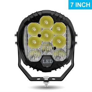 Projecteur de travail LED 7 pouces 50W, barre LED DRL, lampe combinée, phare antibrouillard pour 4x4, tout-terrain, SUV, VTT, tracteur, bateau, automobile - Product Image 4