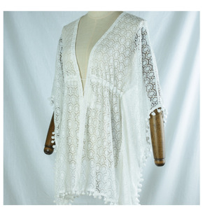 Vestido de praia com alça vazada para biquíni estilo coreano, roupa de banho para praia, com protetor solar, moda praia, resort, primavera quente, cardigã exterior - Product Image 6