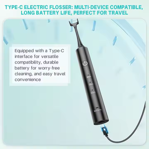 Electric Dental Floss Z6 B Portable Cordless Oral Flosser For Teeth Cleaning And Bad Breath Removal With Tongue Scraper - Product Image 6