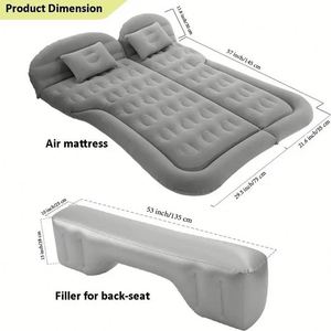 Canapé gonflable portable en PVC, matelas de voiture, lit d'air extérieur - Product Image 2