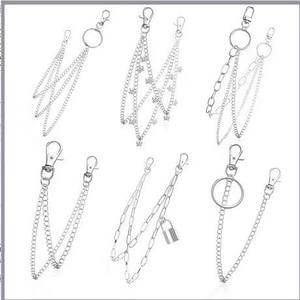 Cadena de cintura de acero inoxidable con doble anillo, estilo punk, accesorio de moda hip hop para jóvenes - Product Image 1