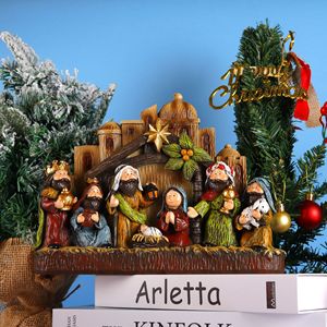 Nueva Luz LED Navideña Witt con Forma de Búho, Adorno de Escritorio para el Pesebre, <span class=keywords><strong>Resina</strong></span> Sintética Pintada a Mano, Estilo Europeo, Regalo Navideño - Product Image 4