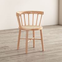 Chaises de salle à manger Windsor Luxury Modern en teck massif - Structure résistante aux intempéries, coussins amovibles, écologiques, faciles à nettoyer