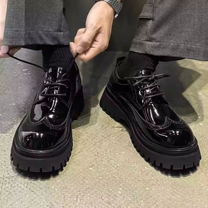 รองเท้าหนังแท้ผู้ชาย สำหรับงานทางการ ธุรกิจ งานแต่งงาน ปาร์ตี้ กันลื่น กันน้ำ ระบายอากาศ ทนทาน แบบผูกเชือก - Product Image 2