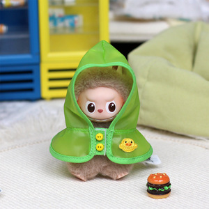 Mini Labubu Doll <b>Raincoat</b> 4.0 <b>Vinyl</b> Keychain Blind Box Clothes Waterproof Poncho Universal Size For Collectibles - Product Image 4