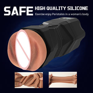 2.23 lb marrone più succhiare vibrazione modalità di stimolazione del pene giocattolo regalo di coppia <span class=keywords><strong>per</strong></span> la masturbazione maschile tasca figa coppetta - Product Image 5