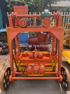 เครื่องผลิตบล็อกกลวงคอนกรีตกึ่งอัตโนมัติอุปกรณ์ก่อสร้างอาคารของจีน QMY4-45 - Product Image 6