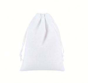 Bolsa de Terciopelo Personalizada OEM de Alta Calidad con Logotipo Impreso, Bolsa de Regalo para Cosméticos y Joyería con Cordón Rosa - Product Image 4