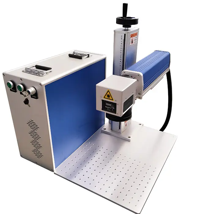 50W Mopa Fiber Laser-markering Machine Sieraden Metal Silver Gold Laser Typeplaatje Ketting Snijden Graveermachine