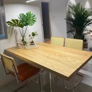 Estante de Cocina de <span class=keywords><strong>Madera</strong></span> Artesanal para Organización Rústica de Despensa, Tablero Largo de <span class=keywords><strong>Madera</strong></span> Sólida para <span class=keywords><strong>Encimera</strong></span> - Product Image 5