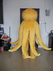 <span class=keywords><strong>Disfraces</strong></span> de Mascota de <span class=keywords><strong>pulpo</strong></span> personalizados profesionales de cielo azul disfraz de Mascota de <span class=keywords><strong>pulpo</strong></span> amarillo a la venta - Product Image 3