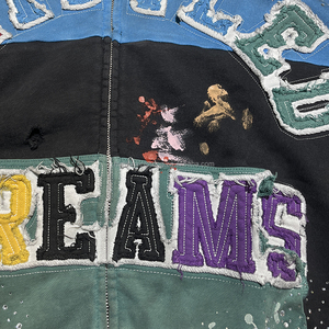 هودي رجالي ثقيل الوزن بسحاب، بتصميم ستريت وير مخصص، مزين بتطريز وطباعة ورسومات، مرصع بأحجار الراين، مغسول بتأثير الأحماض، من مصنعي الملابس - Product Image 3