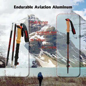 Bastón nórdico personalizado <span class=keywords><strong>de</strong></span> fibra <span class=keywords><strong>de</strong></span> carbono 3k para senderismo, bastón para caminar al aire libre - Product Image 4