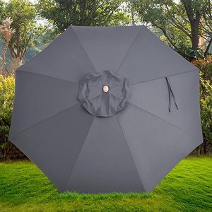Al Aire Libre Patio Jardín Patio Negro Blanco Rayas Mercado Paraguas <span class=keywords><strong>3</strong></span> <span class=keywords><strong>Metros</strong></span> Mercado Gran Paraguas - Product Image 3