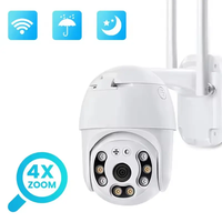 Cámara de Seguridad WiFi HD 1080P de 4MP a Todo Color con Visión Nocturna a Color 24/7 y Audio Bidireccional para Monitoreo Perimetral en Exteriores