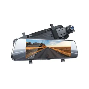 Kamera Kaca Spion Depan dan Belakang untuk Mobil 1080P Kamera Depan dan Belakang Kamera Ganda Apeman Mirror Dash Cam