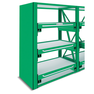 Fami System Ar Side <b>Wall</b> 900 D X 2510 H Green Ral6011 Shelving <b>Units</b> - Product Image 3