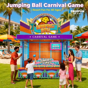 CE Tolefun Jeux de Carnaval pour Enfants et Famille, Design Charmant, Gobelet Vibrant, Jeu de Lancer de Balle Rebondissante, pour Complexes Hôteliers - Product Image 3