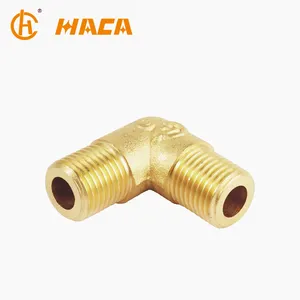 1/8 1/4 3/8 1/2 3/4 1" brass compression fitting male thread 90 degree elbow for pipe fitting