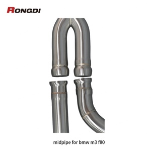 Envío Rápido, Tubo Intermedio Individual Rongdi de Acero Inoxidable 304 de 1.5 mm y 3.5 Pulgadas para F80 M3 F82 M4 S55 3.0T 2014-2019 Performance - Product Image 6