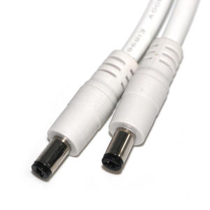 Niederspannungs-<span class=keywords><strong>CCTV</strong></span>-Kamera Audio Weiß 5,5*2,1 DC-Verlängerung kabel Netz kabel - Product Image 2