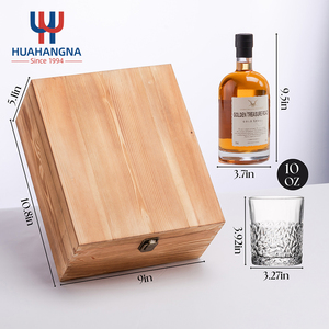 Çift eski moda viski Set şeffaf likör Scotch votka viski şişesi ahşap hediye kutusu düğün parti doğum günü için - Product Image 5