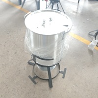 YUESHEN Barbecue suspendu en fonte sur mesure pour rôtir la dinde et les cuisses d'agneau, sans fumée, en acier inoxydable épais, pour charbon de bois