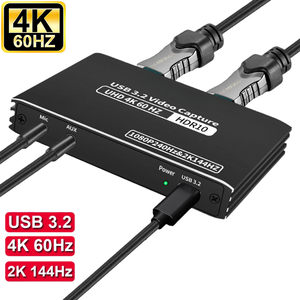 Carte de <span class=keywords><strong>capture</strong></span> vidéo 4K 60Hz USB C 3.2 HDMI Carte vidéo 2K 120FPS Type-C 1080P 240FPS <span class=keywords><strong>Video</strong></span> Grabber Live Streaming pour caméra PS5 - Product Image 1