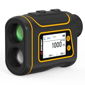 SNDWAY grosir Laser rangefinders 1500M, pengukur jarak LCD genggam USB jarak jauh untuk berburu Golf pengukur jarak