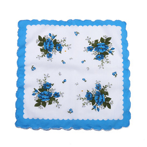 100% منديل قطن المناشف السيدات الأزهار منديل حزب الديكور مناديل من القماش الأزهار منديل - Product Image 3