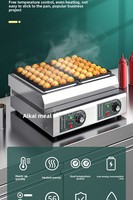Machine à Takoyaki Géante en Acier Inoxydable à Prix d'Usine, Machine Commerciale à Takoyaki au Gaz pour Boulettes de Poulpe