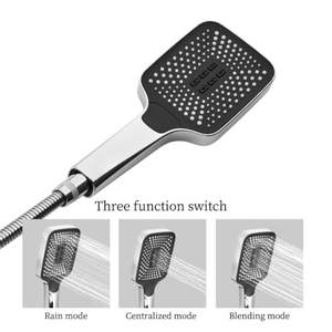 Best Verkopende J586 Moderne Roestvrijstalen Doucheset Nieuw Ontwerp Verborgen Muurbevestiging Chroom Zachte Regenjet Handheld Knop Geborsteld - Product Image 3