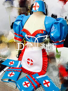 ファッションステージダンスパーティーバーナイトクラブGOGOダンスショーブルーナースセクシーコスプレパーティーコスチューム - Product Image 5