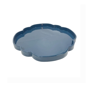 Premium Nested Lacquered Wooden Tray Set, Modern <b>Decorative</b> Serving Platters for Couch Ottoman <b>Kitchen</b> Counter - Product Image 1