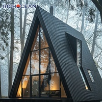 Ventanas Arquitectónicas de Aluminio Personalizadas de Fábrica RICHOCEAN, Ventana Panorámica de Piso a Techo con Vidrio Laminado Resistente a la Intemperie