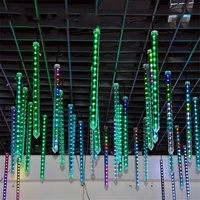 Tube LED RGB à changement de couleur complet DMX512/Activé par le son, effet pluie de météores, éclairage de bar DJ avec indice de protection IP65