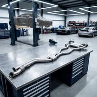 Système d'échappement sport avec silencieux et tuyau intermédiaire à longueur égale en acier inoxydable SS304 de haute qualité pour BMW S58 G80 M3 G82 M4 3.0t