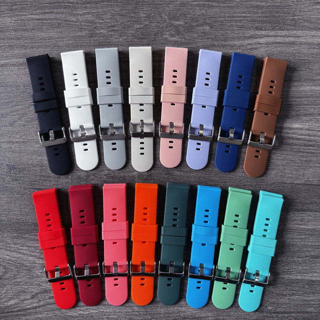 18/20/22mm Soft Silicone Smartwatch Strap Universal Sport Band for Samsung for Huawei Garmin Fast Replacement Rubber Wristband