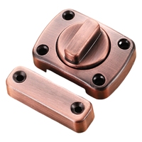 Porte coulissante rotative serrure épaisse salle de bain en alliage de zinc ouverture et fermeture boulon de porte boucle antivol fixe