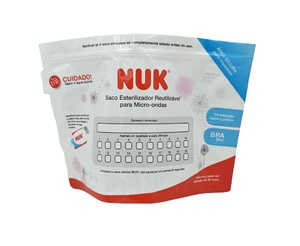 Sac de cuisson vapeur <span class=keywords><strong>micro</strong></span>-ondable personnalisé pour aliments sac à fermeture éclair stérilisateur haute température pour biberon - Product Image 1