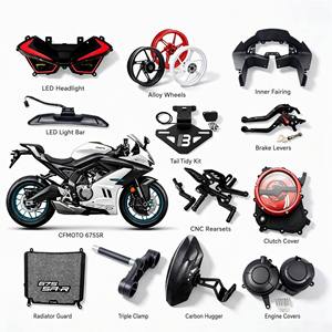 Kit de carénage <span class=keywords><strong>en</strong></span> fibre de carbone pour moto CFMOTO 675SR, ensemble complet d'accessoires aérodynamiques, <span class=keywords><strong>vente</strong></span> flash - Product Image 6