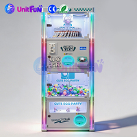 Owatch Distributeur de capsules à 2 niveaux, machine de jeu d'arcade à monnayeur Egg Party pour centre de divertissement pour enfants
