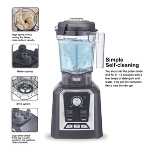 Blender professionnel de comptoir 2200W, robot culinaire de qualité commerciale avec contrôle de vitesse progressif <span class=keywords><strong>et</strong></span> interrupteur de sécurité pour la cuisine - Product Image 5
