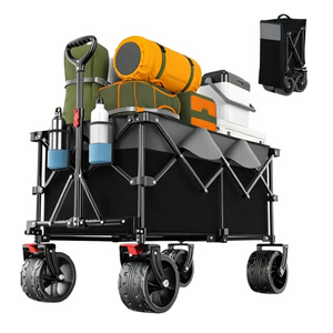 Factory Sell Heavy Duty Foldable <strong>Beach</strong> Utility Collapsible Folding <strong>Wagon</strong> Camping Cart - Product Image 1