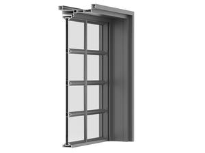 Puerta Corredera de Aleación de Aluminio de Último Diseño del Mejor Fabricante, Puerta Principal Abatible de Aluminio con Malla - Product Image 3