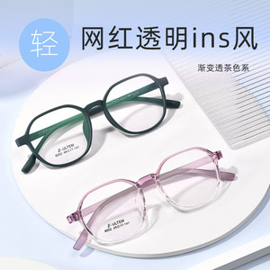 Lunettes de vue Beta Ultem ovales à monture complète 8052 49-17-141, monture légère rétro unisexe pour adulte - Product Image 3