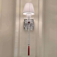 Applique murale de salon, lampe murale en cristal, luminaires muraux décoratifs à LED
