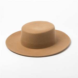 Sombreros Fedora de Ala Ancha de Lana para Adultos X1233, Gorras Planas Casuales Transpirables Unisex - Product Image 1