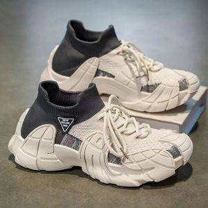 Baskets décontractées pour femmes Printemps Automne 2026, style Dad Shoes à semelle épaisse rehaussante, Yeezys style pieuvre, respirantes et légères - Product Image 3