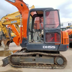 Mini pelleteuse Doosan d'occasion DH55 DH70 DH75 DX55 avec lame de bulldozer de 6 tonnes Composants du moteur et du moteur Série Doosan55 - Product Image 2